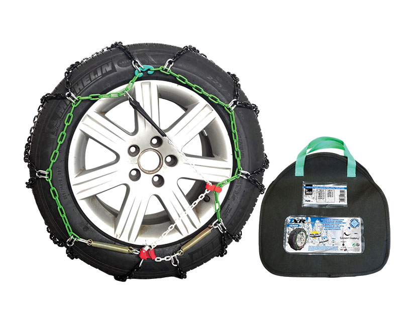 Green Valley TXR9 Winter 9mm Snow Chains Car Tyre for 17" Wheels 225/55-17 